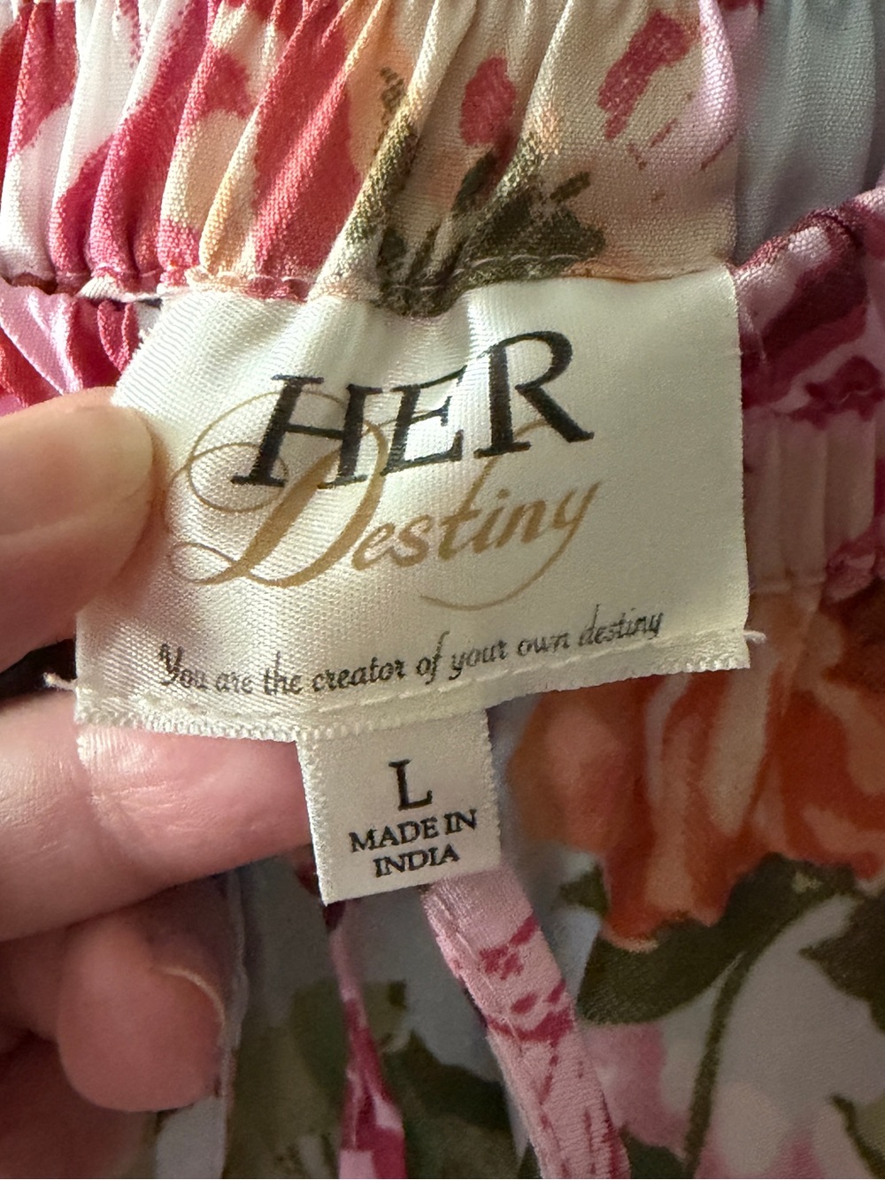 Her Destiny Floral Print Ruffle Tiered Boho Maxi Skirt - Picture 4 of 4